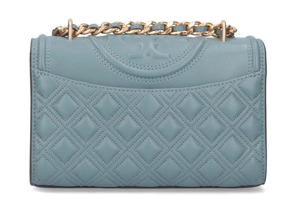 Tory Burch Small Fleming Convertible Shoulder Bag in Blue