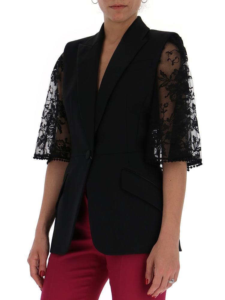 Alexander McQueen Lace Sleeves Tailored 