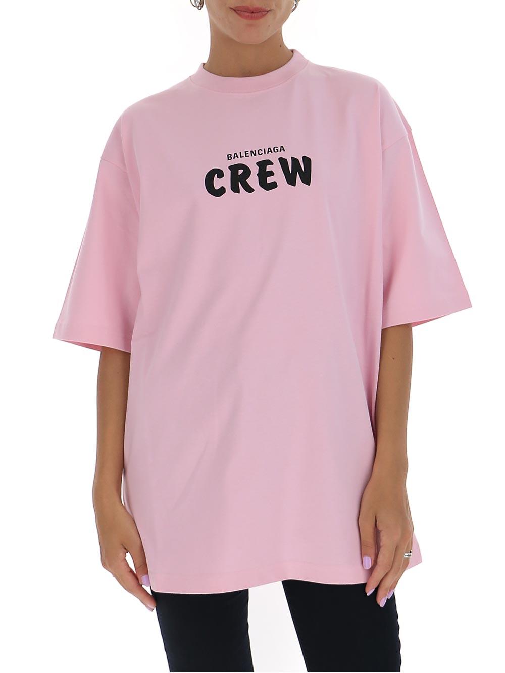 Balenciaga Pink Crew Hoodie  SSENSE