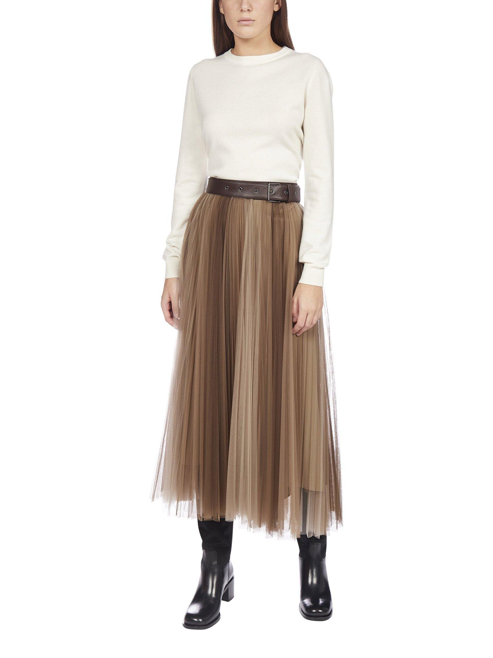 brunello cucinelli tulle skirt