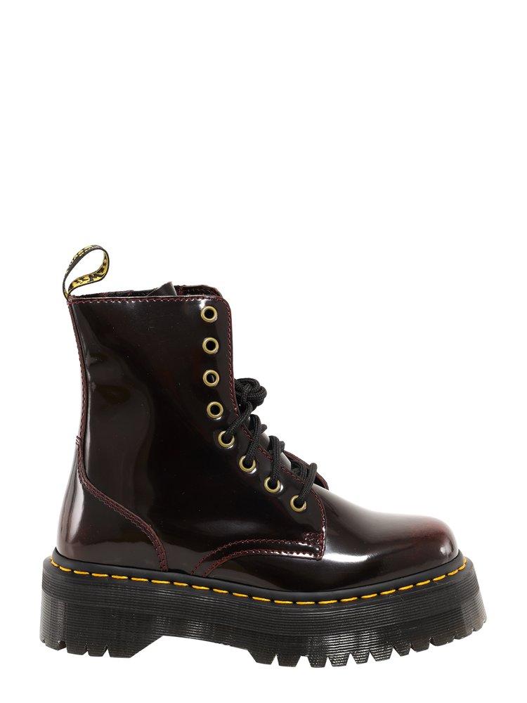 Dr. Martens Jadon Platform Boots in Red | Lyst