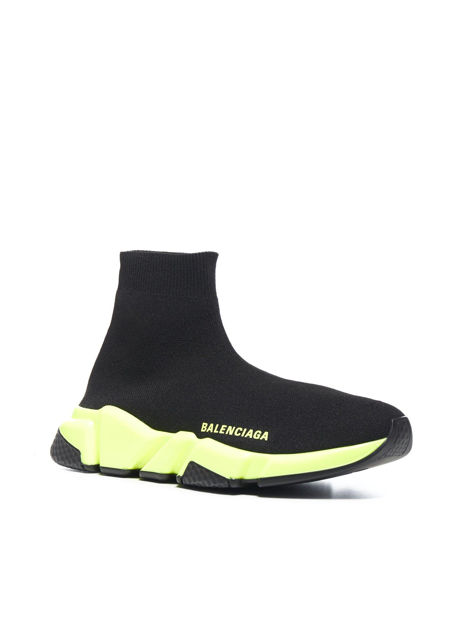 Balenciaga Speed Light Knit Sock Sneakers in Black - Lyst