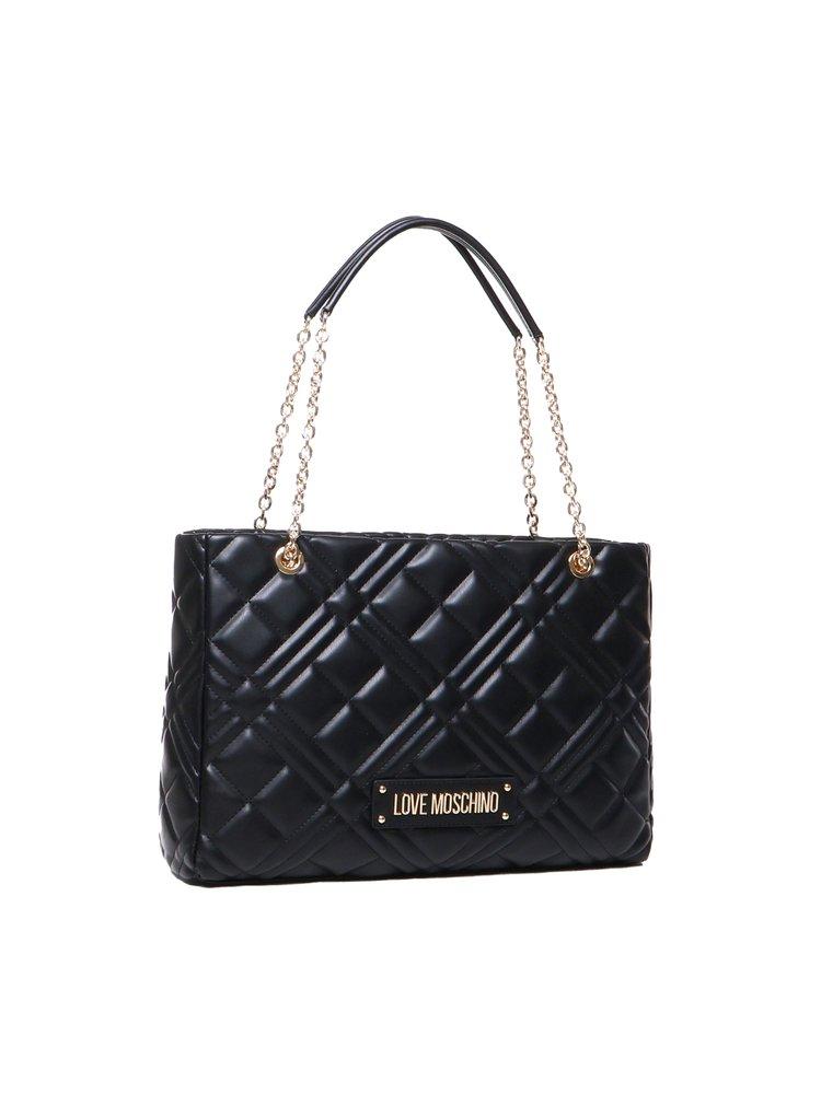 Love Moschino Quilted Shopper Bag in Black Lyst UK