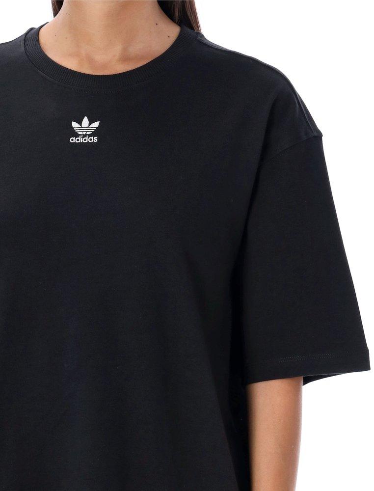 adidas Originals Adicolor Essentials Crewneck T-shirt in Black | Lyst
