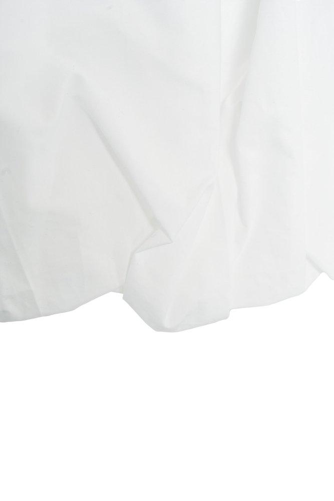 Pinko Pleated Poplin Mini Balloon Skirt in White | Lyst