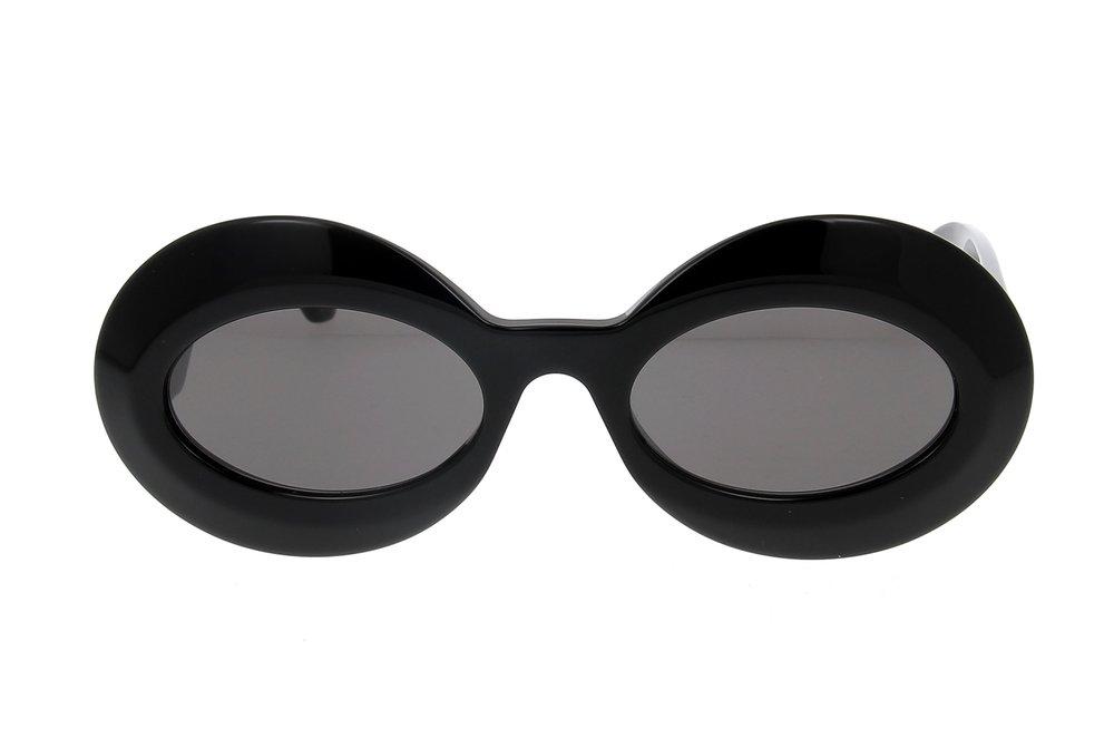 Loewe Oval-frame Tinted Sunglasses in Black | Lyst