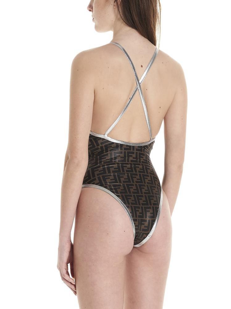 Fendi  Ff Logo Monogram Printed Swimsuit One-Piece Bathing Suit