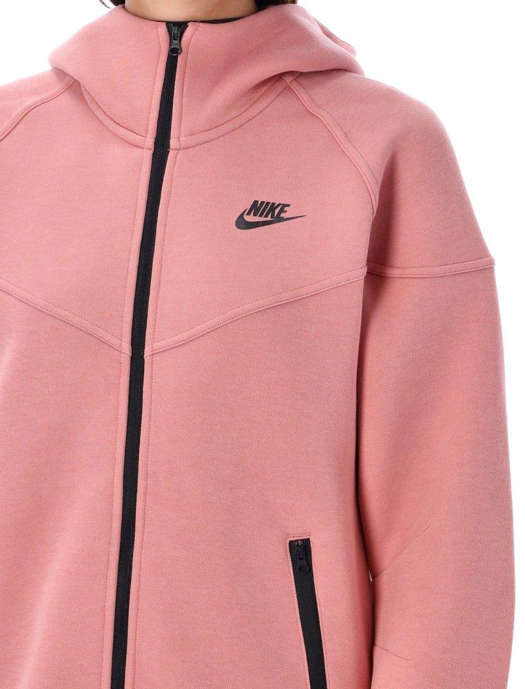 Nike Sportswear Tech Fleece Windrunner Full zip Hoodie in Pink Lyst