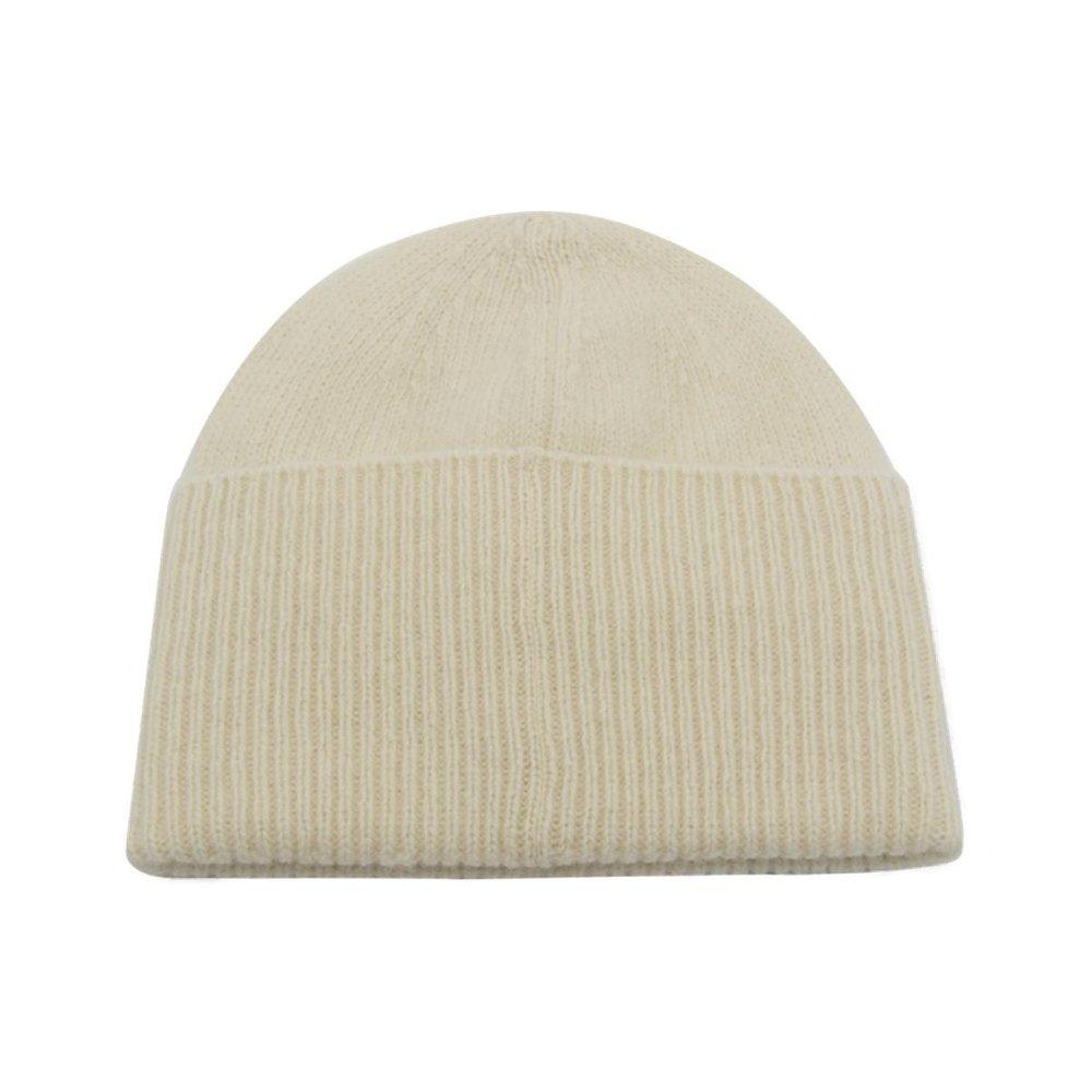 white wool cap