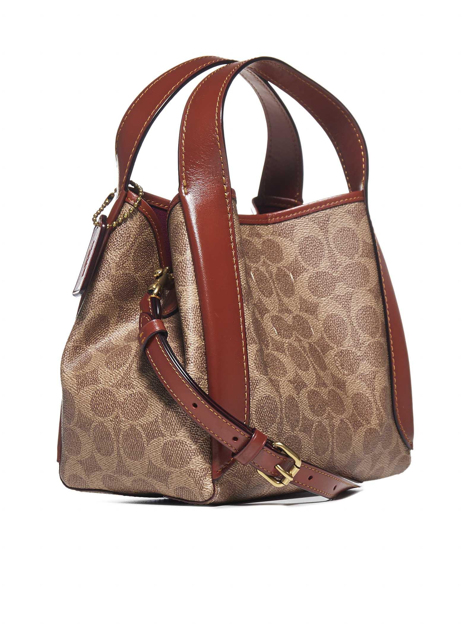 COACH Leather Hadley 21 Hobo Bag in Brass/Tan Rust (Brown) Save 18