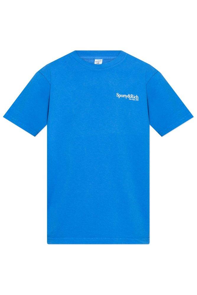 Sporty&Rich｜SHORT-SLEEVED ROUND NECK T-SHIRTS (NEWYORK Sporty & Rich Crew neck short sleeve unisex top | The