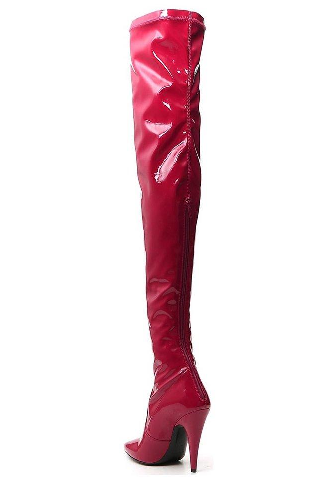 Pink metallic saint laurent boots online