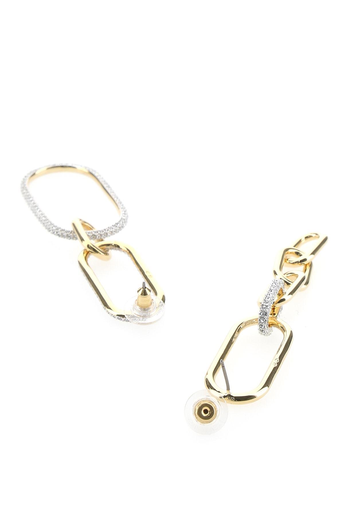 Swarovski Time Pierced Earrings Earring in Metallic | Lyst