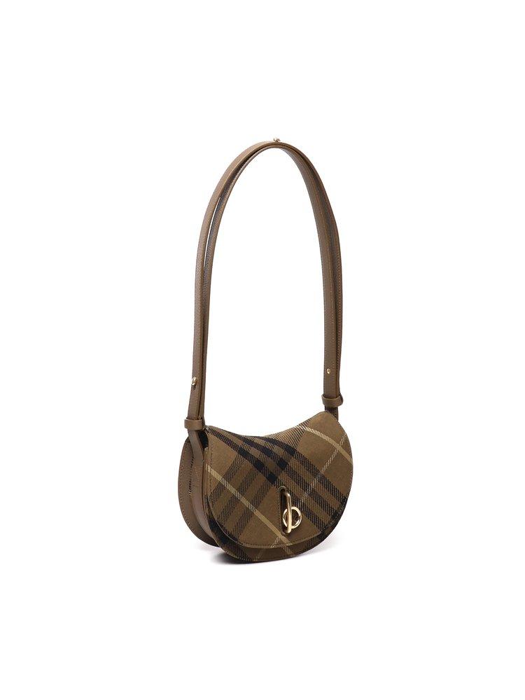 【送料&関税込】Burberry Granulated Foldover-top Shoulder Ba Designer Shoulder Bags For Women | Burberry®️ Official