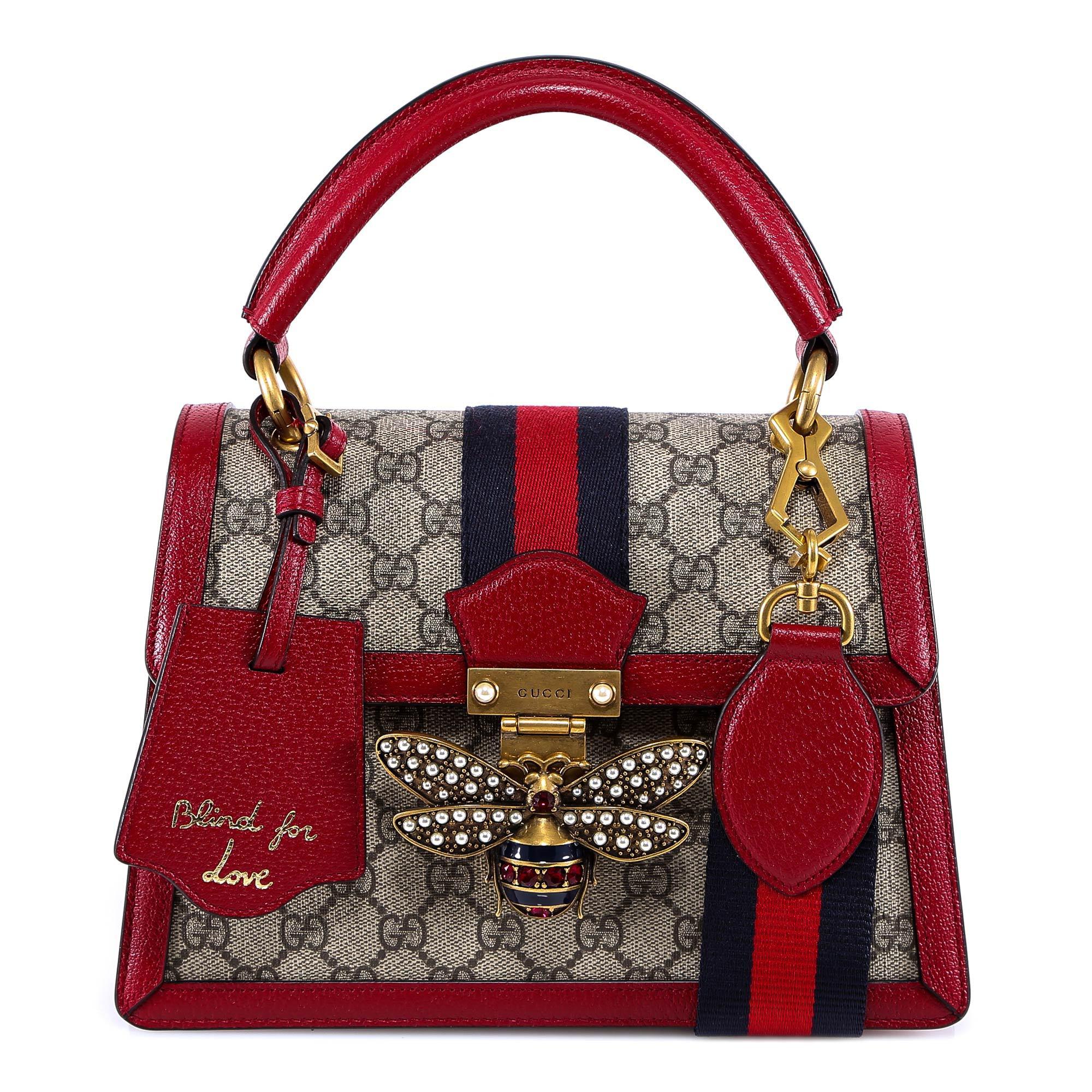 gucci red bag with bee