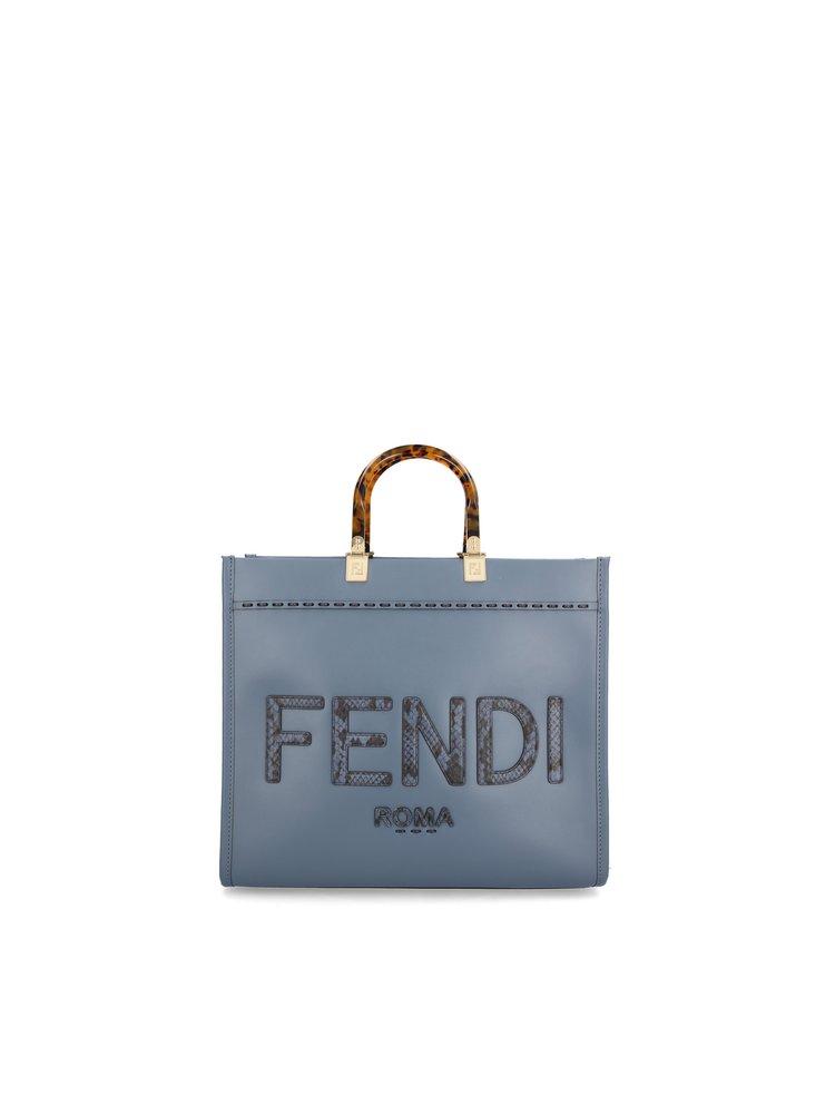 Fendi Sunshine Medium Tote Bag in Blue | Lyst