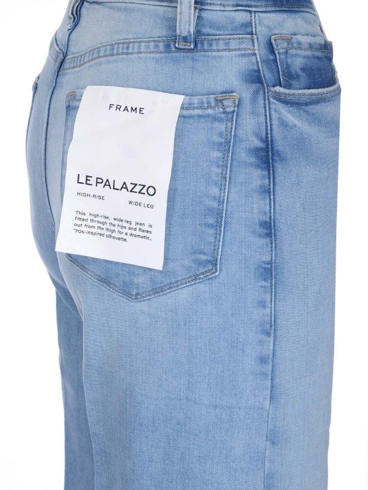 FRAME Denim Le Palazzo Wide Leg Jeans in Blue | Lyst