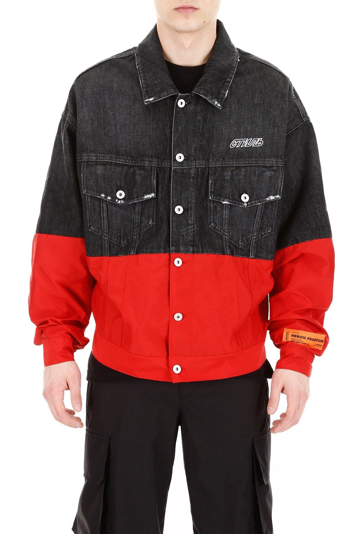 Heron Preston Denim Bicolor Jacket in 