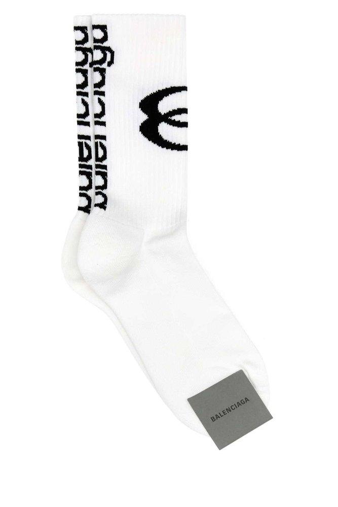 Balenciaga Socks in White for Men Lyst