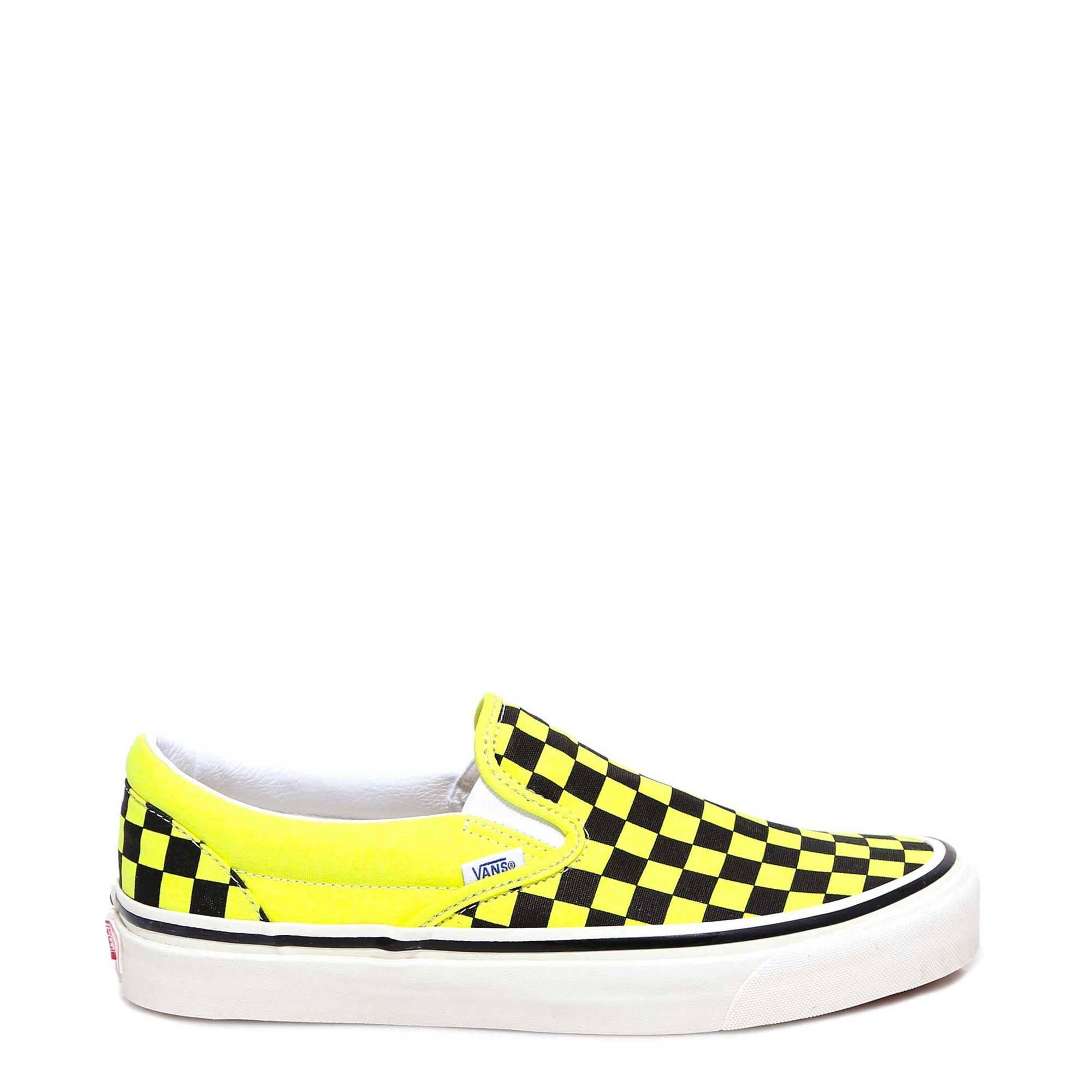 slip on yellow checkered vans