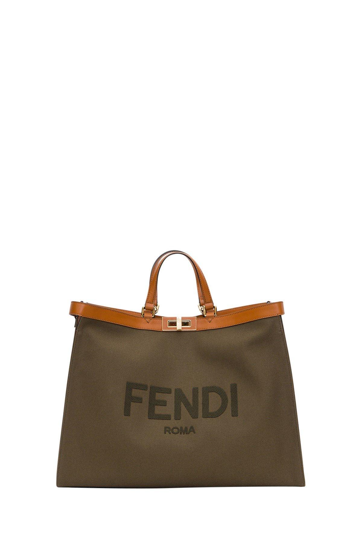 Fendi Peekaboo X-tote Large Bag in Green | Lyst