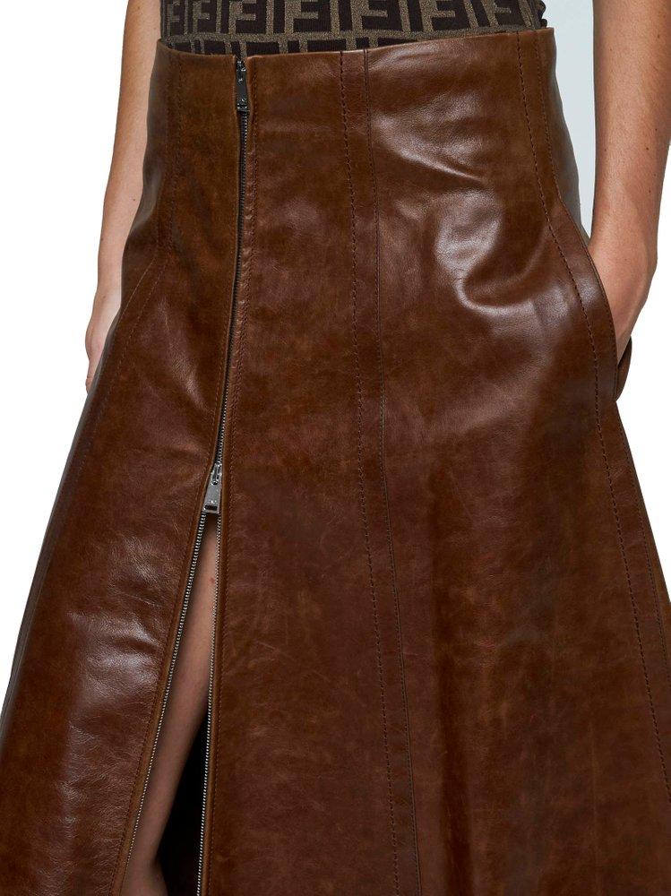 スカート Fendi Skirts Brown FENDI Knitted Mini Skirt | Brown | FARFETCH
