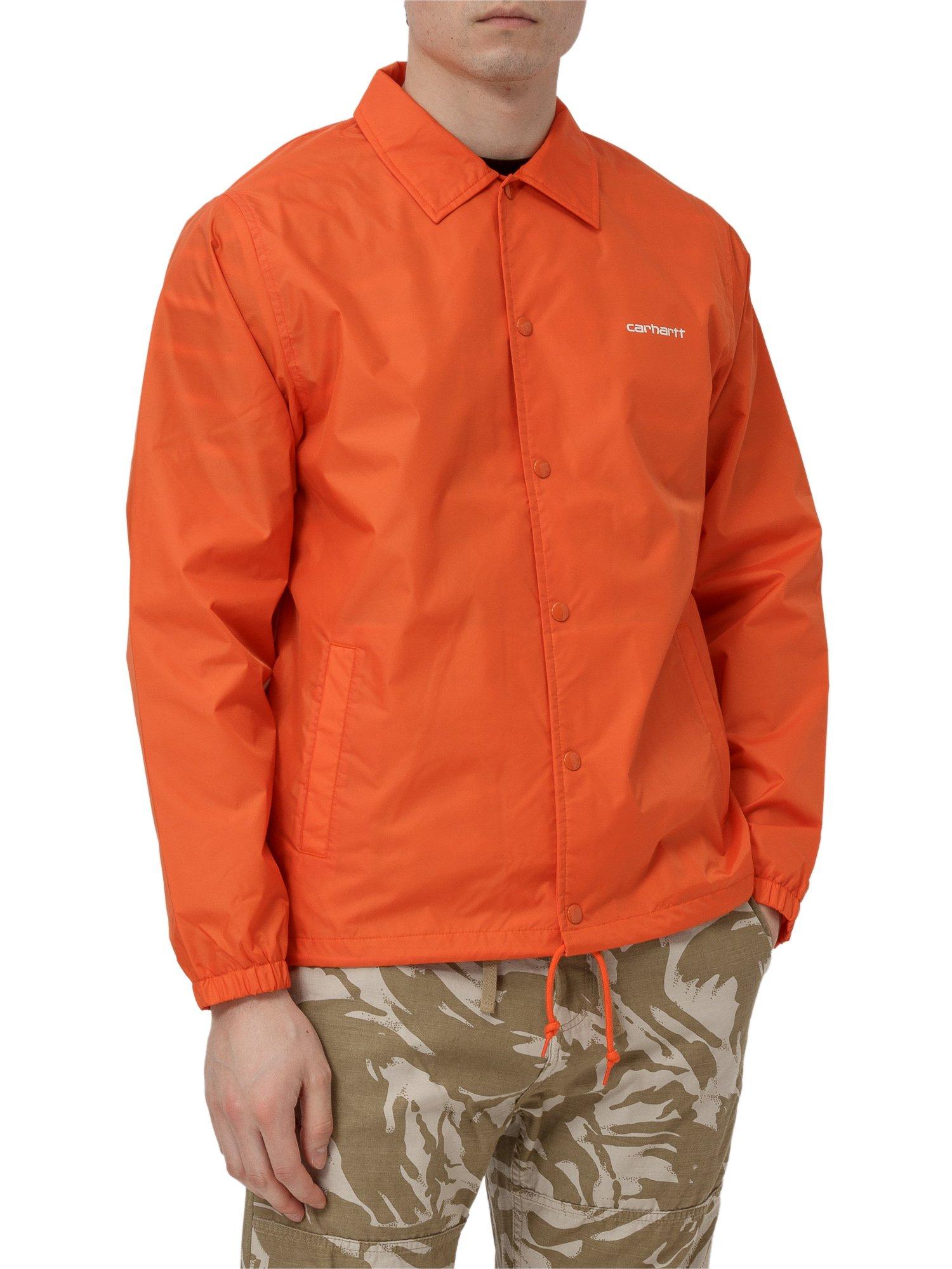 Carhartt WIP Synthetic Drawstring Coach Jacket in Orange for Men | Lyst
