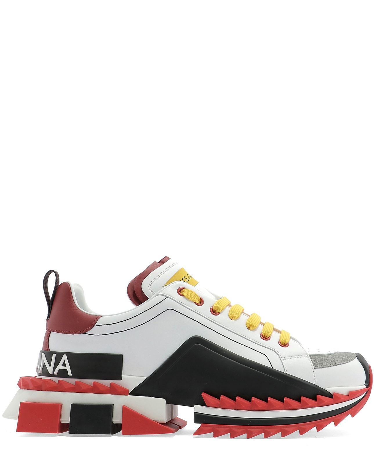 Dolce & Gabbana Super King Sneakers in Black / Red / White (Red) for ...