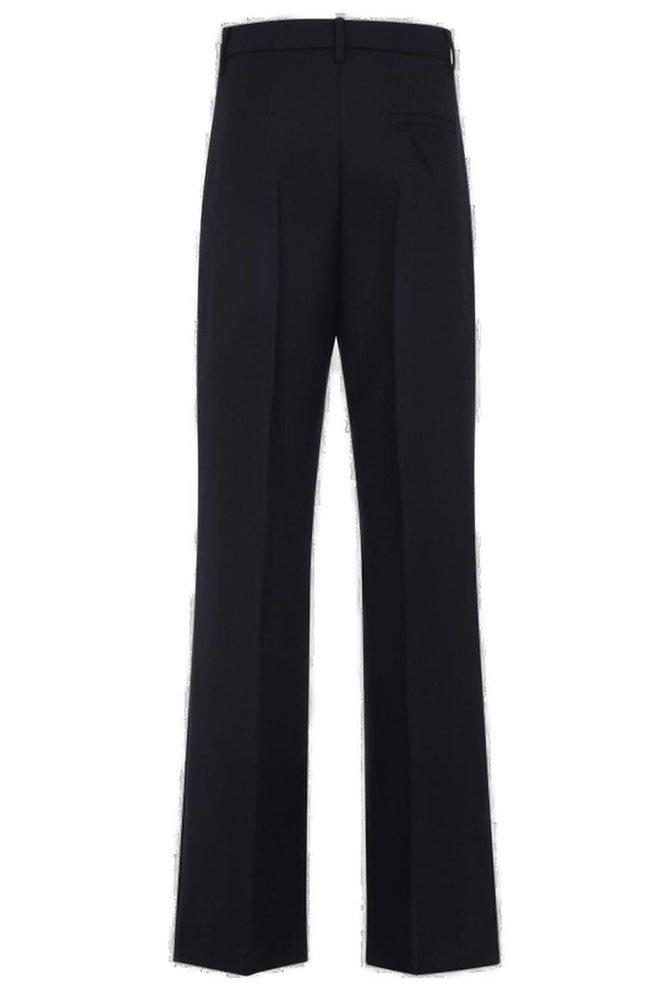 パンツ Prada Black Satin Wide-Leg Pant Silk pants in black - Prada | Mytheresa