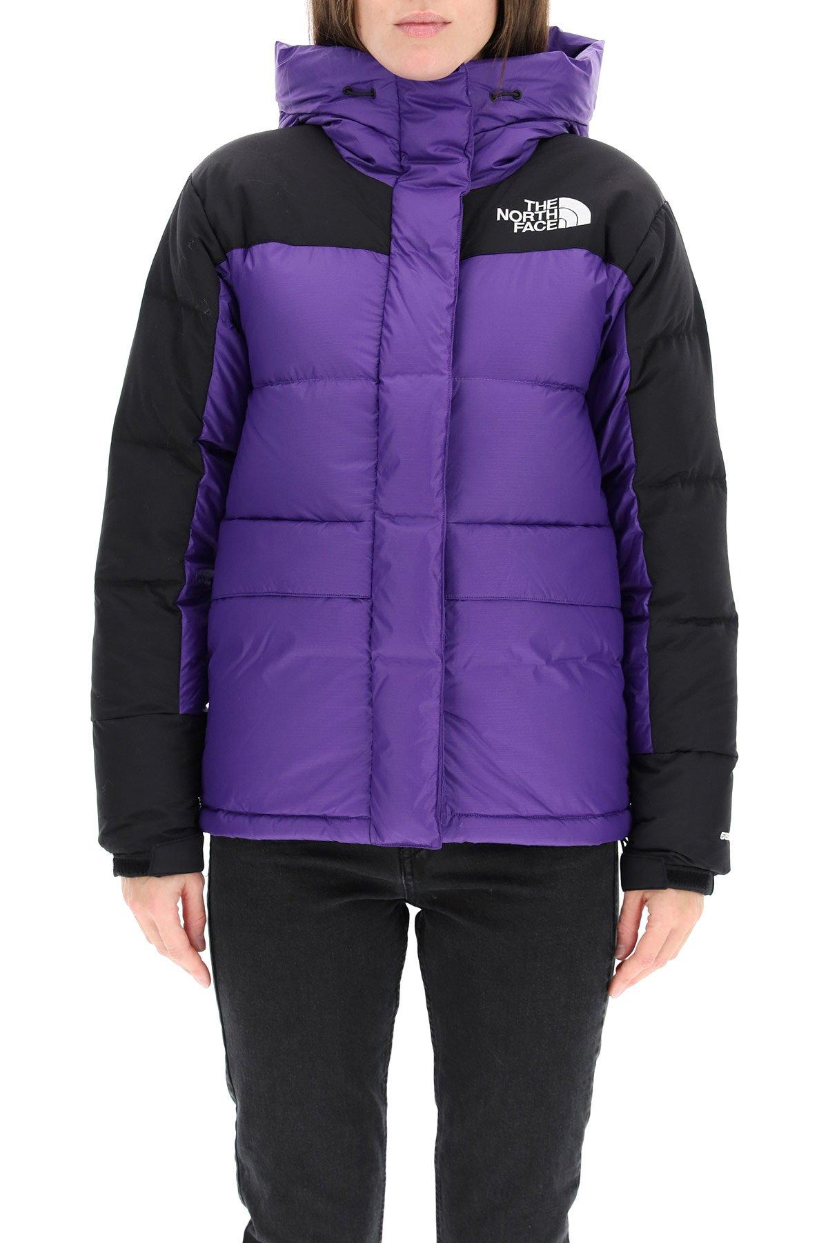 purple down jackets
