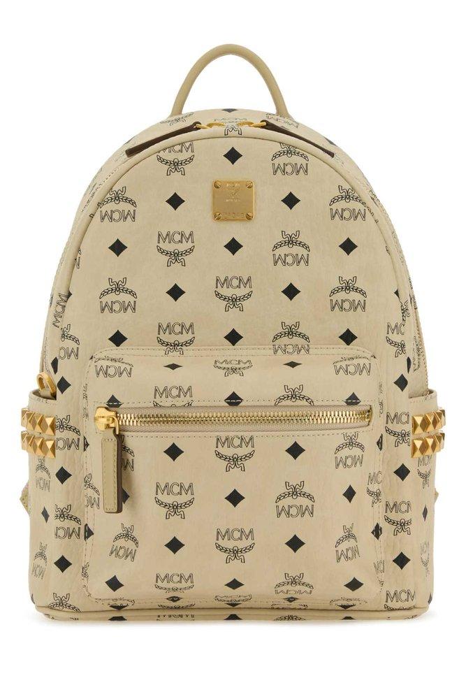 Mcm top backpack yellow
