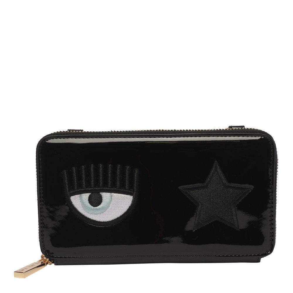 Chiara Ferragni Eye Star Crossbody Bag in Black | Lyst