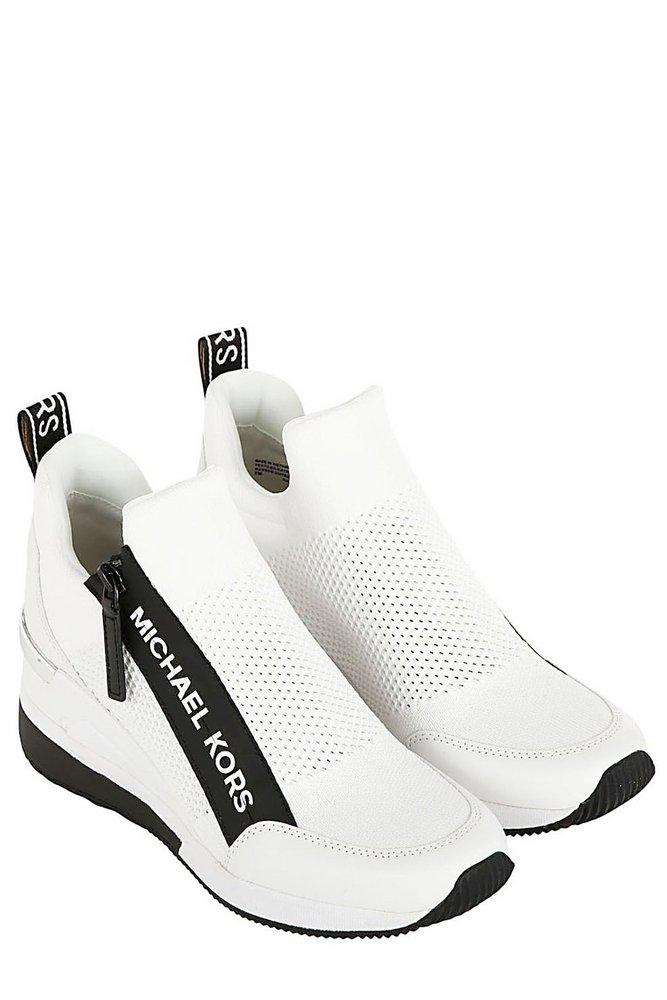 MICHAEL Michael Kors Logo Tape Chunky Sneakers in White | Lyst