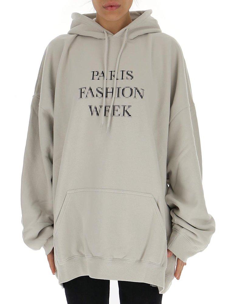Relatief Wiegen Excentriek Balenciaga Paris Fashion Week Oversized Hoodie in Grey | Lyst Canada