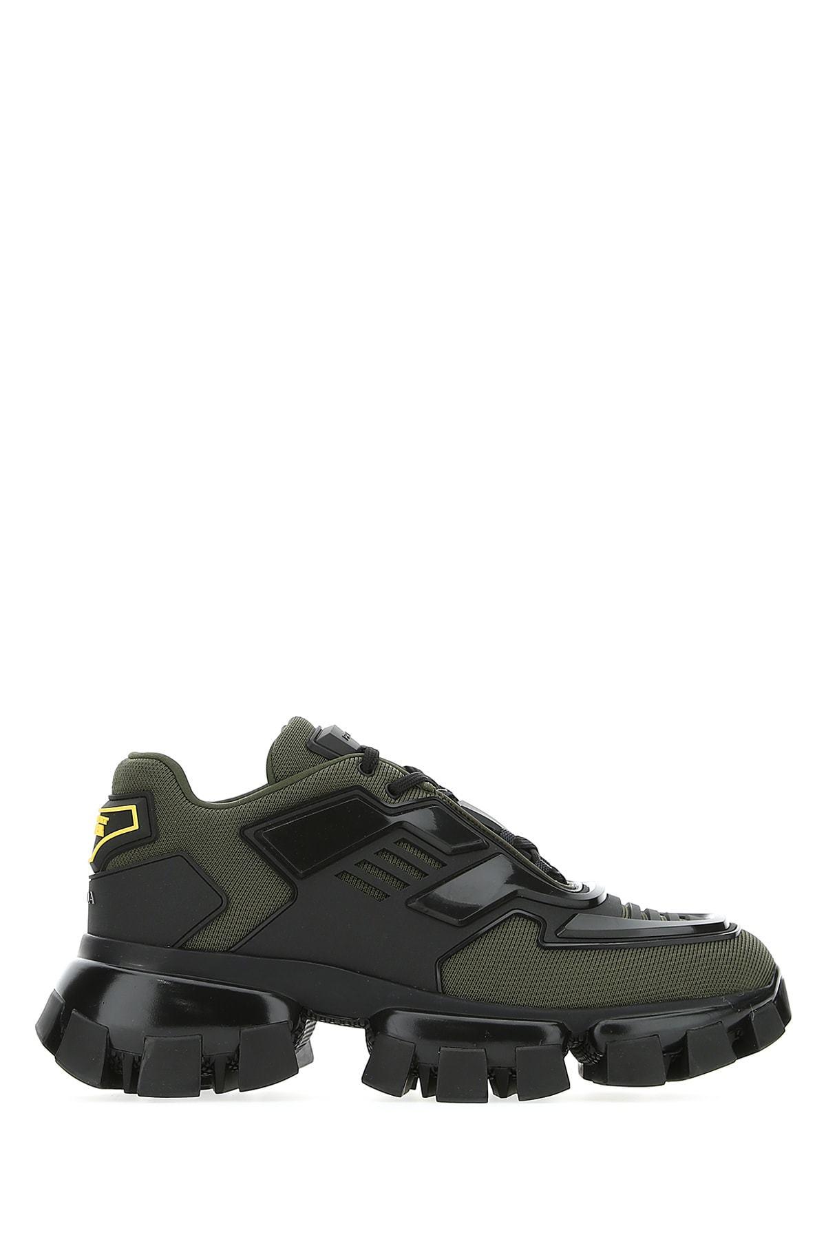 Prada Synthetic Cloudbust Thunder Sawtooth Sole Sneakers in Green - Lyst