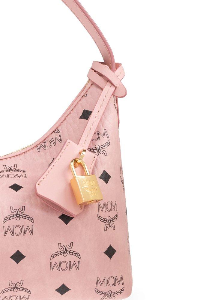 Pink mcm crossbody discount