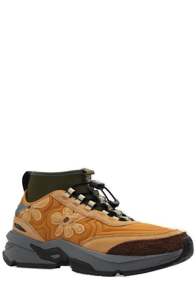 PUMA Floral Patch Lace-up Sneakers in Brown for Men | Lyst