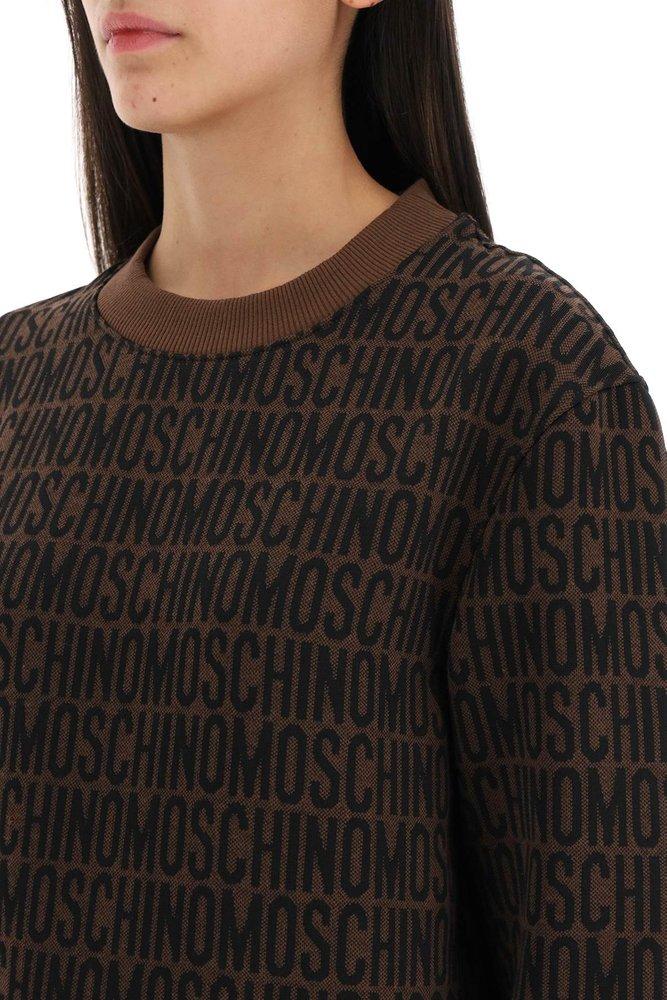 Moschino All-Over Logo Jacquard Sweatshirt
