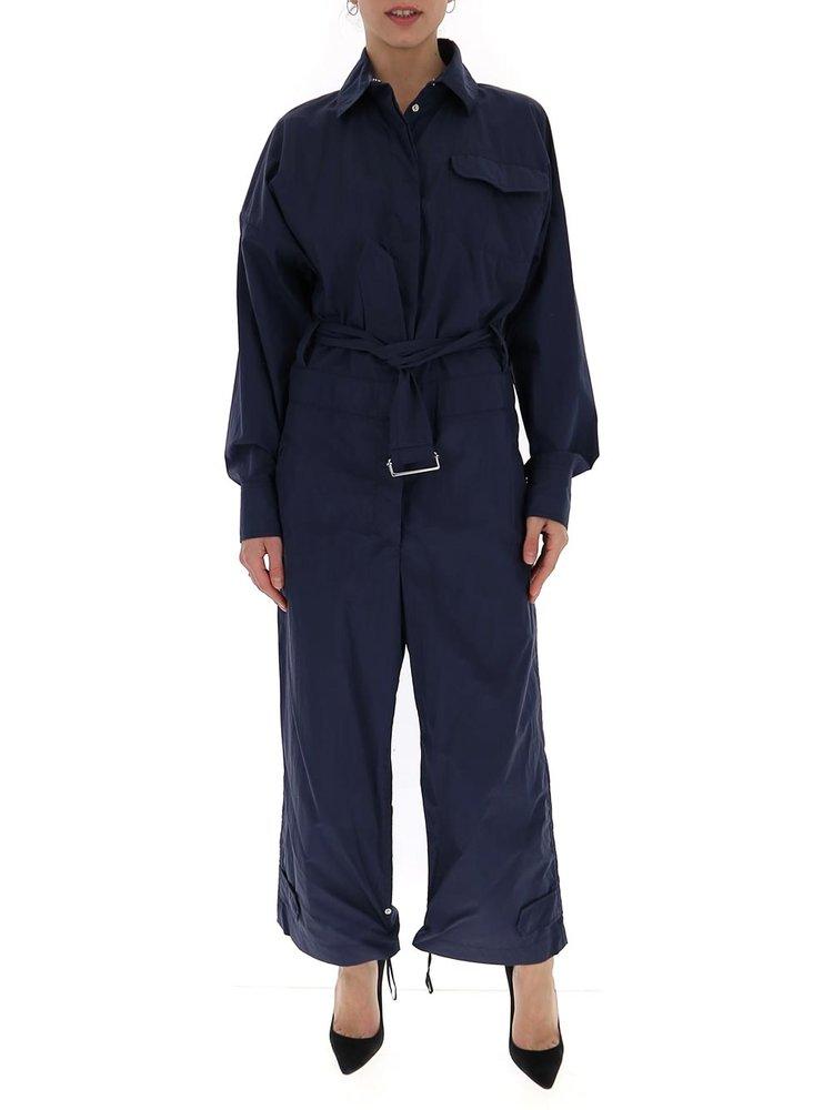 Moncler Genius Moncler 1952 Belted Jumpsuit in Blue | Lyst