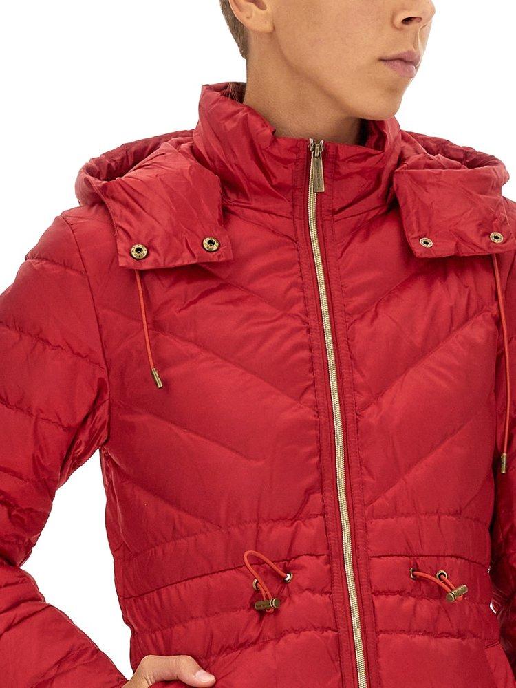 MICHAEL Michael Kors Down Jacket In Technical Fabric With Logo in Red | Lyst