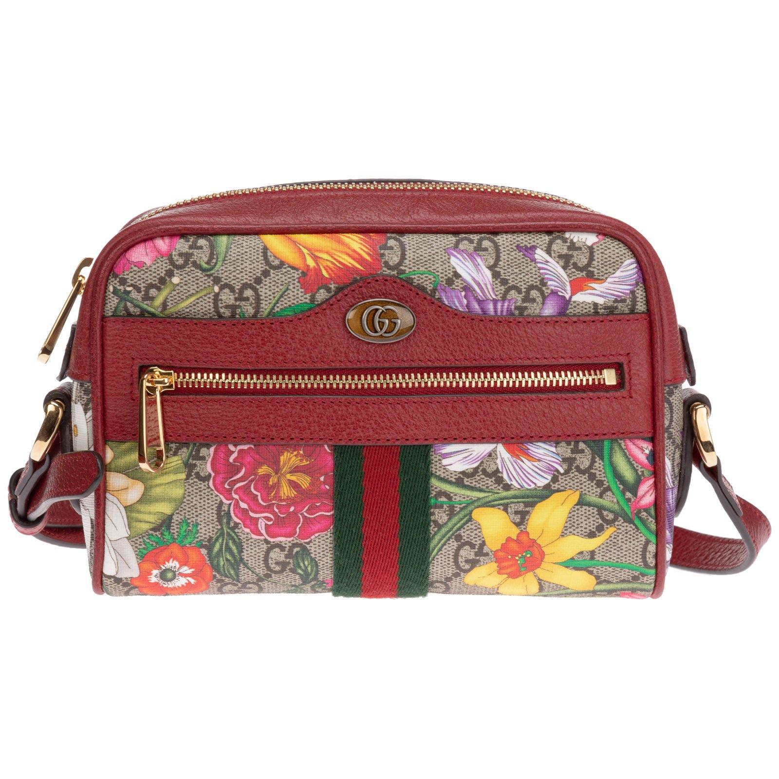gucci flora small crossbody bolsa