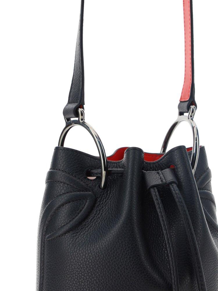 By My Side Leather Bucket Bag in Black - Christian Louboutin