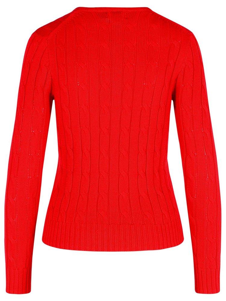 Polo Ralph Lauren Cable Knit Red Jumper Polo Ralph Lauren Polo