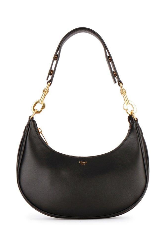 CELINE Logo Hobobag Handbag AVA Black Old Celine vintage tn8fbb –  VintageShop solo