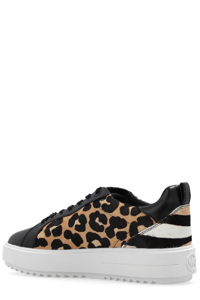 Michael kors leopard print best sale trainers
