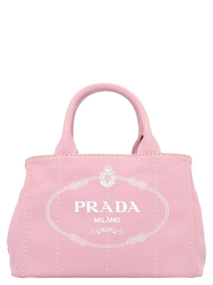 Prada Pink Nylon Tote Bag