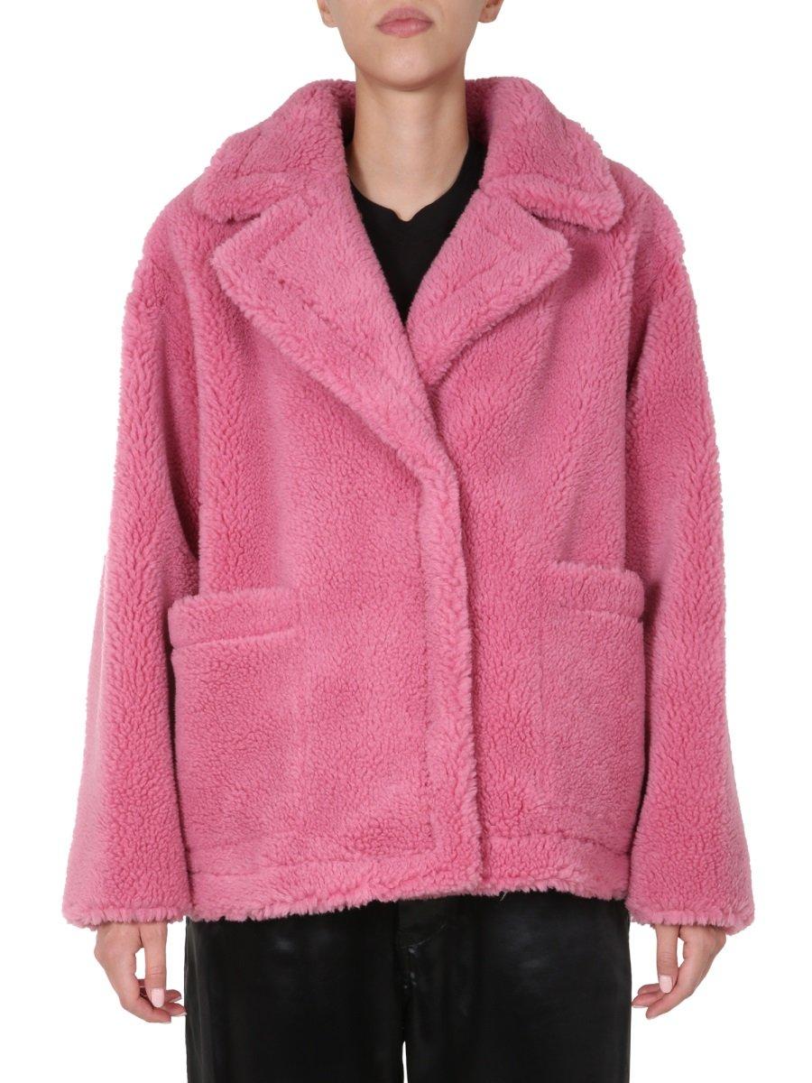 Stand Studio Synthetic Marina Teddy Jacket in Pink - Lyst