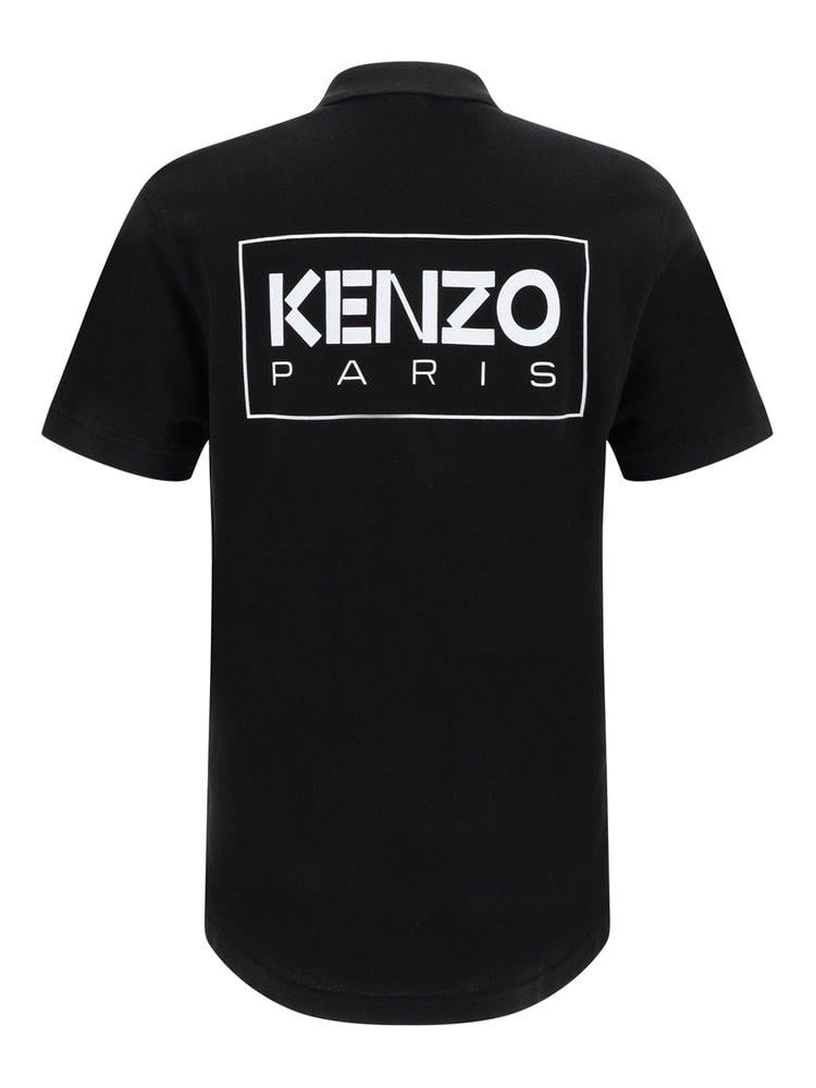 Kenzo black 2025 polo shirt