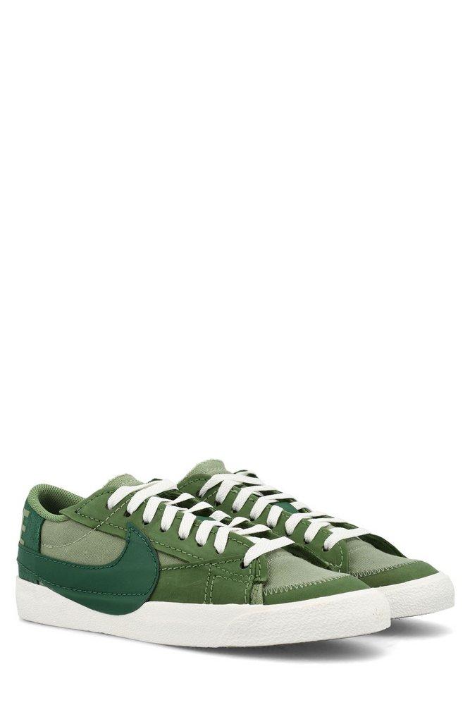 Nike Blazer Low 88 Jumbo Panelled Lace-up Sneakers in Green | Lyst