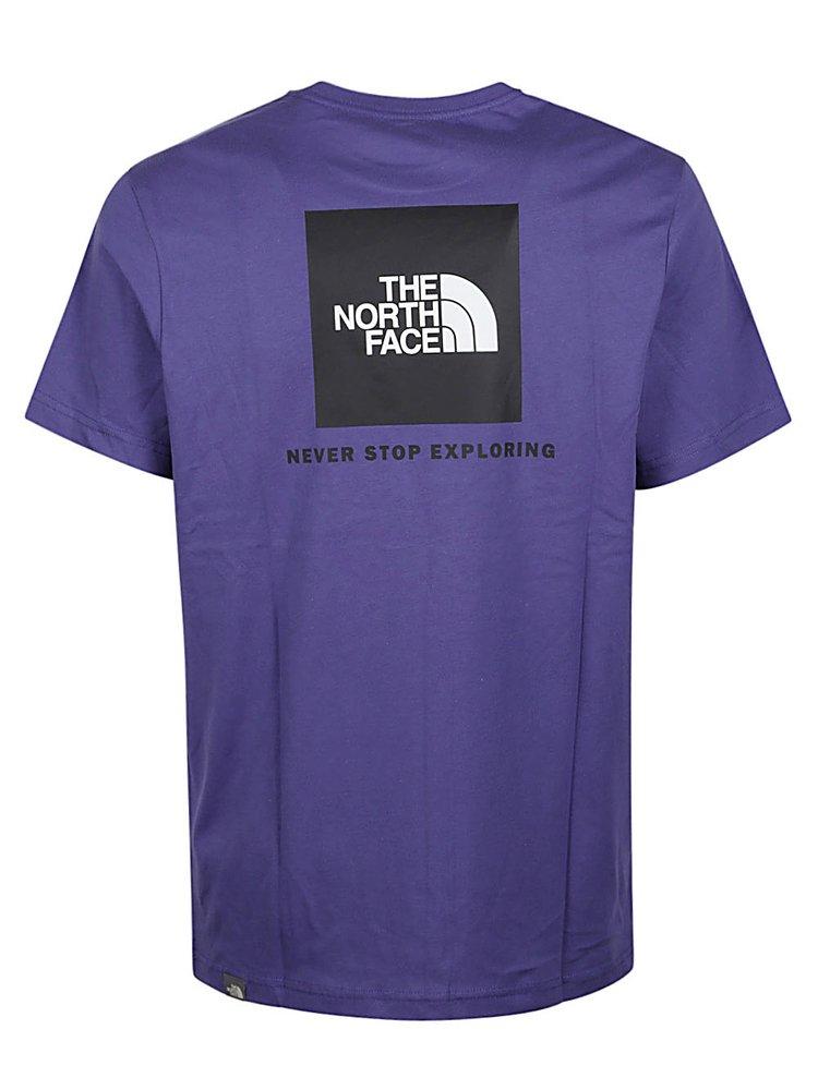 The North Face Logo Patch Crewneck T-shirt in Purple for Men